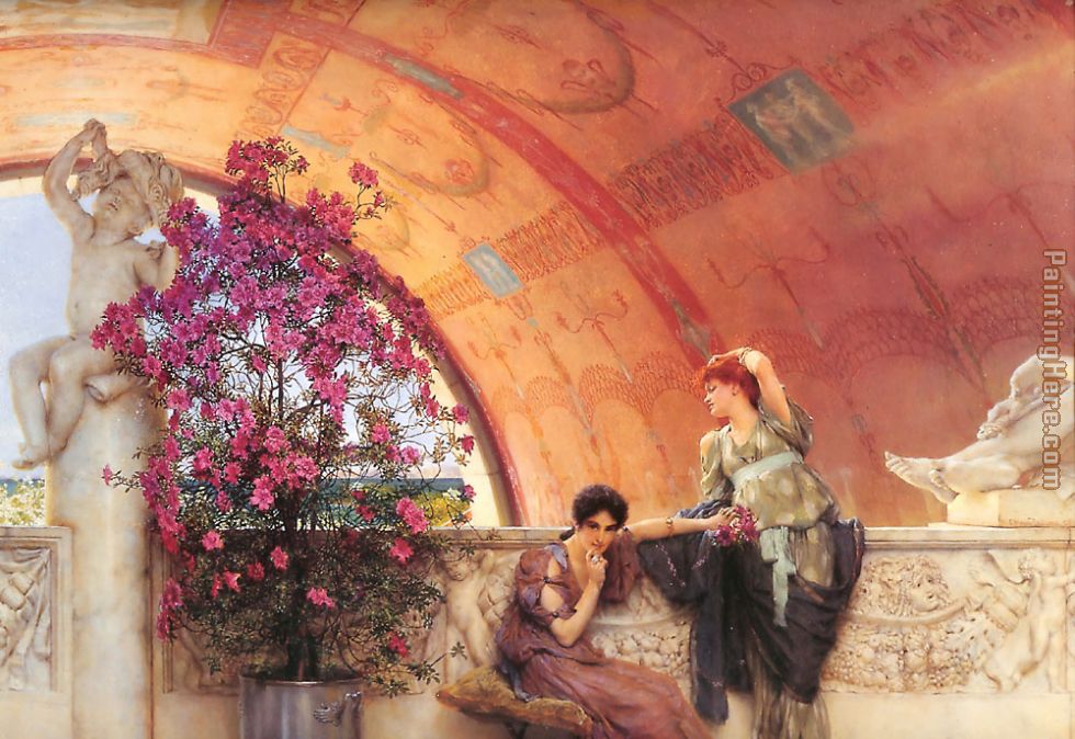 Unconscious Rivals painting - Sir Lawrence Alma-Tadema Unconscious Rivals art painting